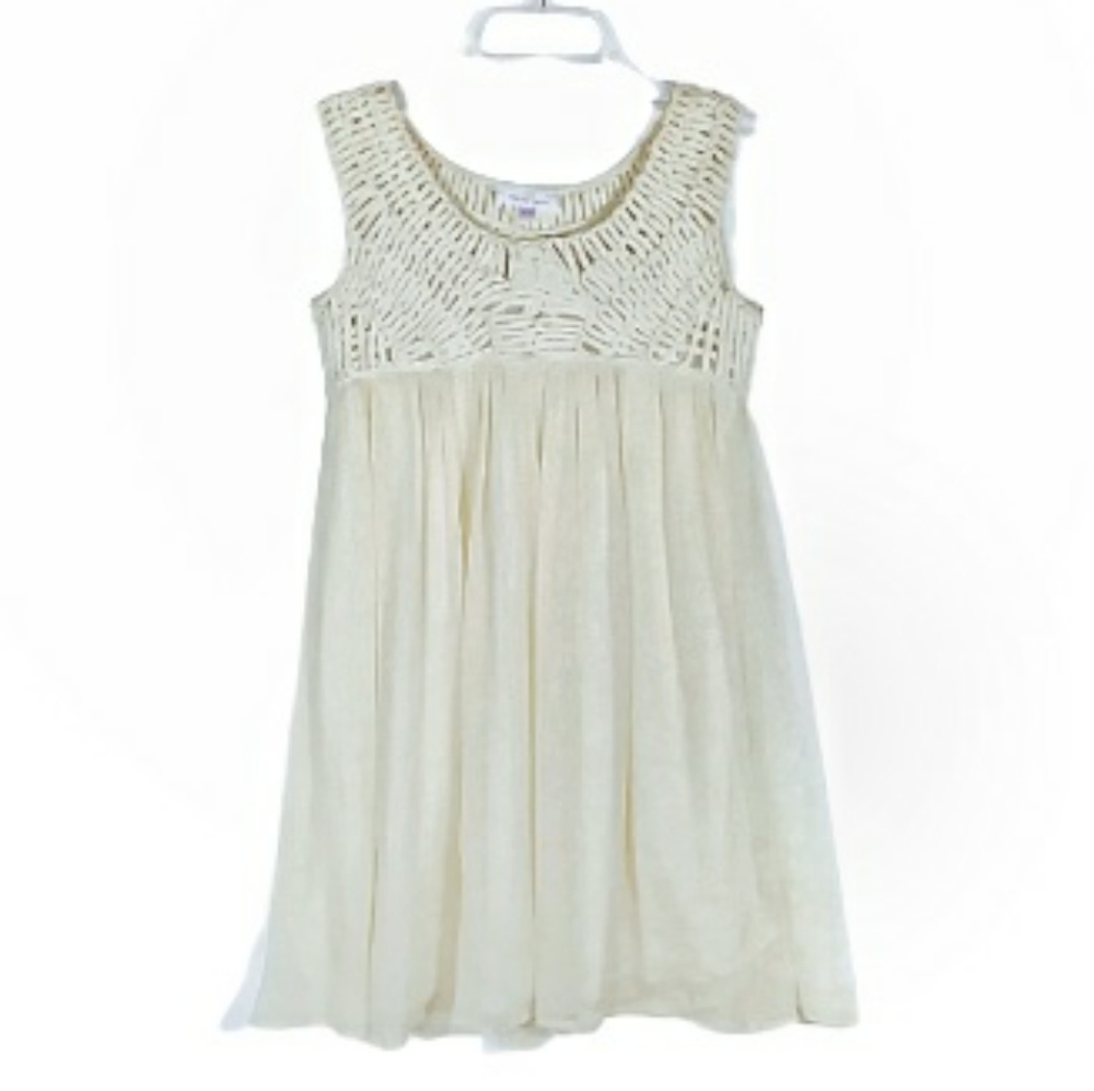 Toi et Moi - ivory woven sleeveless top